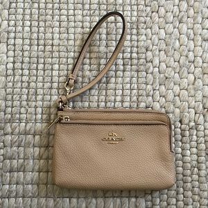 Coach Tan Wristlet